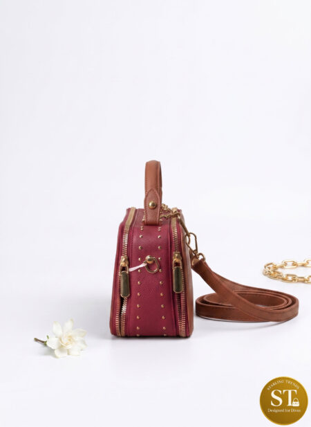 GULNAAR GRACE (MAROON) SLING BAG