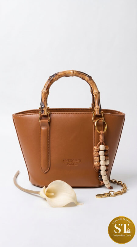 Bamboo Belle Handbag (BROWN)