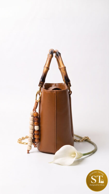 Bamboo Belle Handbag (BROWN)