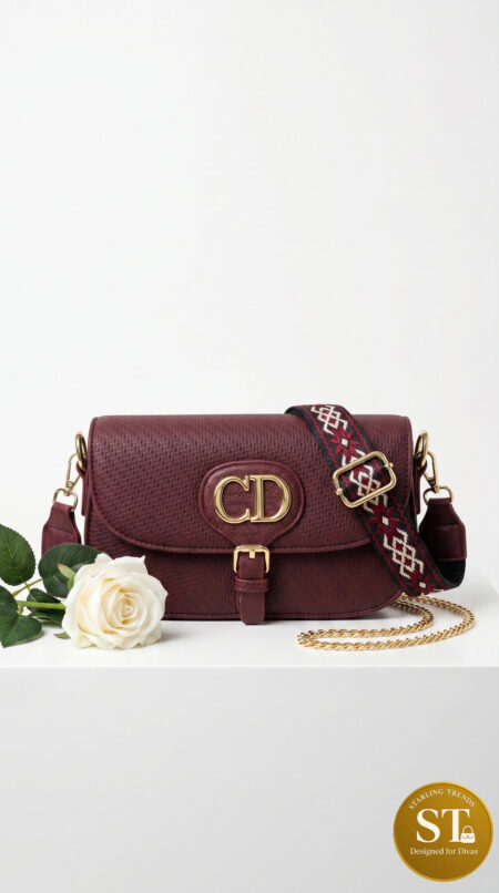 Woven Whisper Sling bag (RED)