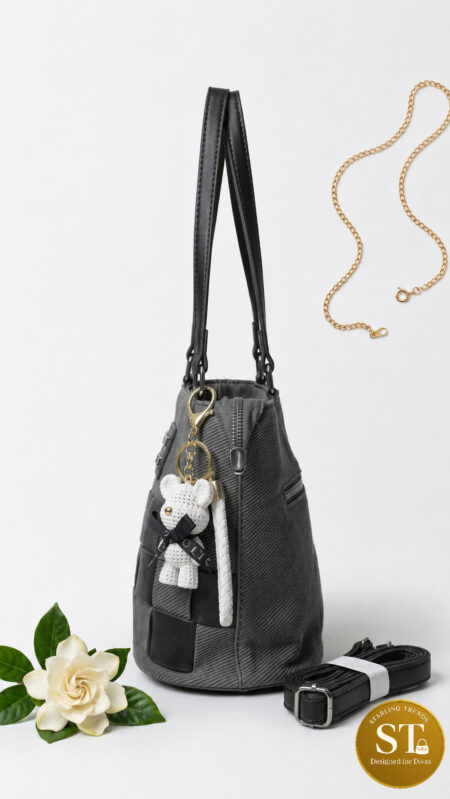 MIU MIU INSPIRED TEDDY BUCKET Sling Bag (BLACK)