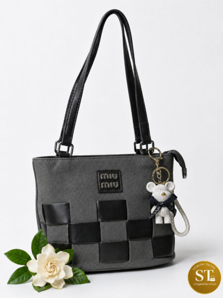 MIU MIU INSPIRED TEDDY BUCKET Sling Bag (BLACK)