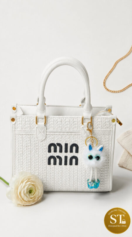 MIU MIU INSPIRED Astra Handbag (WHITE)
