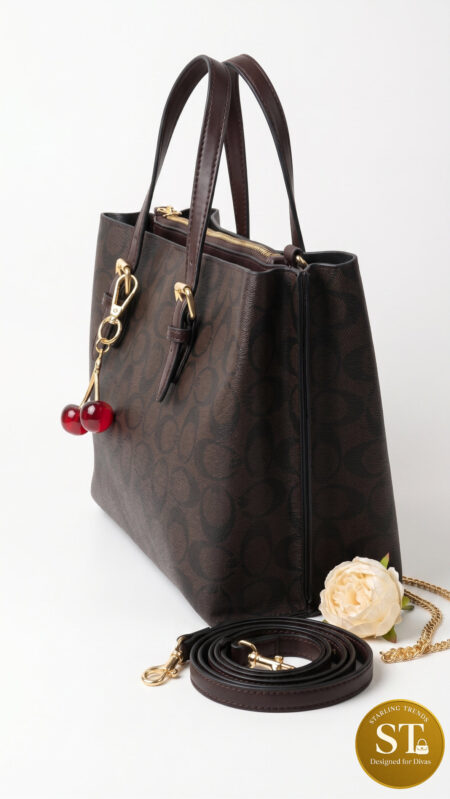 COACH INSPIRED CHEERY LUXE (BROWN) Handbag