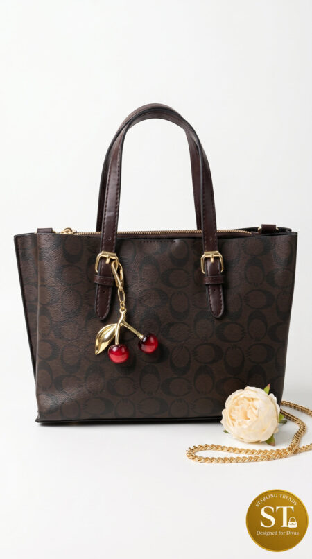 COACH INSPIRED CHEERY LUXE (BROWN) Handbag