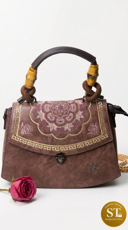 Walnut Elegance (RAW MUD) Handbag
