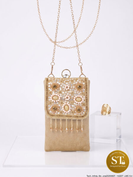 Rajwada Phone Sling (BEIGE)