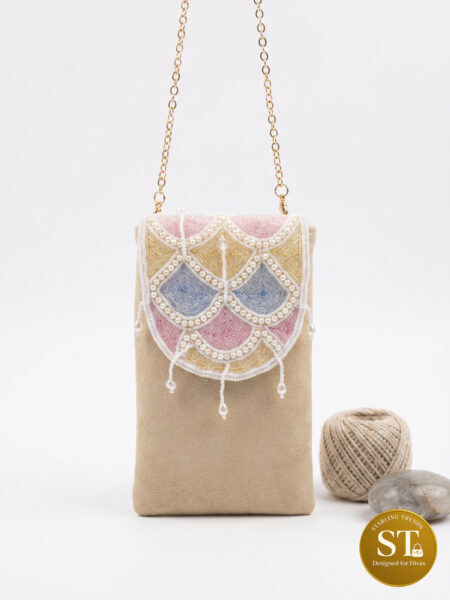 Ruhani Raj Phone Sling (BEIGE)