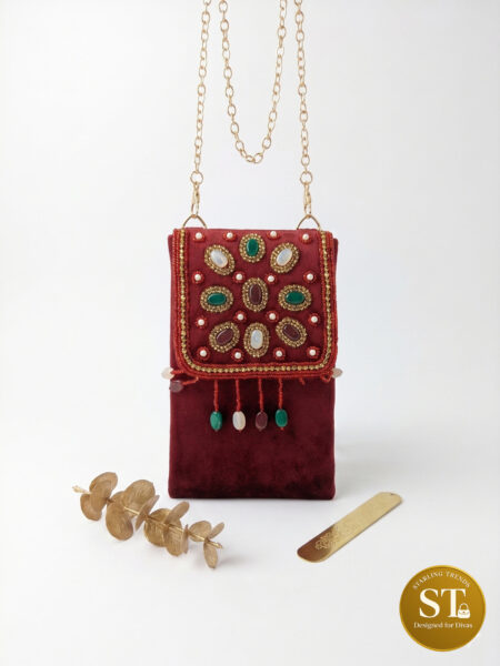Rajwada 2.0 Phone Sling (MAROON)