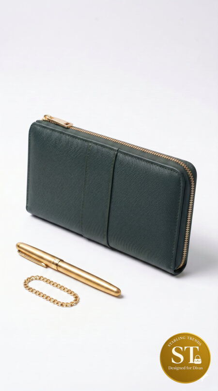 Opulent Edge Women’s Wallet (GREEN)