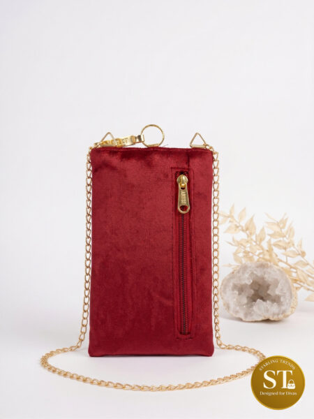 Shahzadi Phone Sling (MAROON)