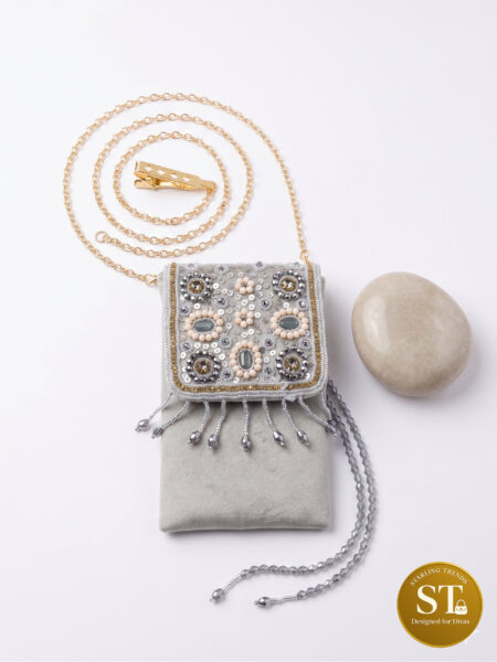 Shahzadi Phone Sling (SILVER)