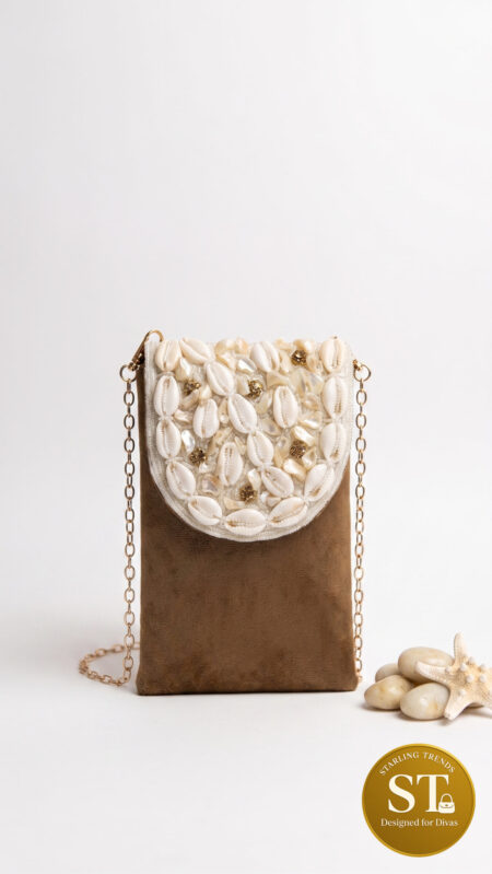 DESI DIVA PHONE SLING (TAN)