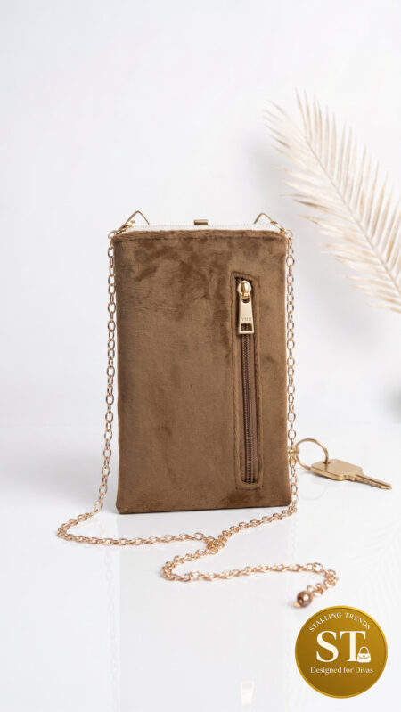 PALKI POUCH PHONE SLING (TAN)