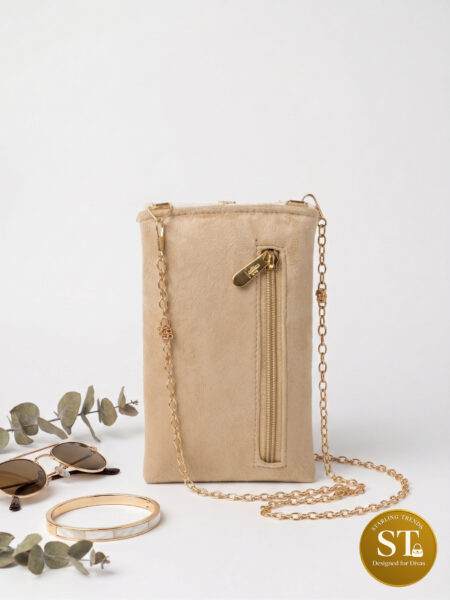 NAKHRA POUCH PHONE SLING (BEIGE)