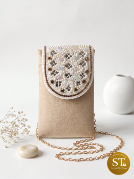 LUSH LATKAN PHONE SLING (BEIGE)