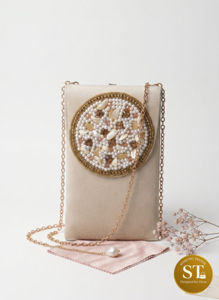 RAANI CHAKRA PHONE SLING (BEIGE)