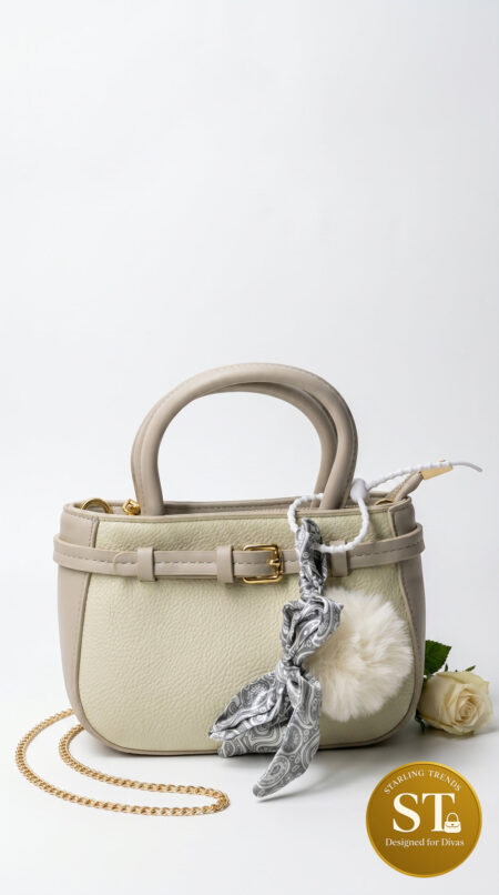 Luna Charm Sling bag (BEIGE)