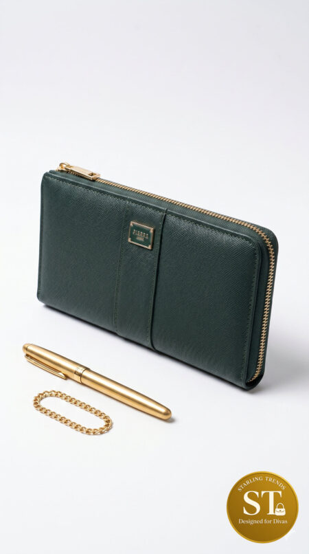 Opulent Edge Women’s Wallet (GREEN)