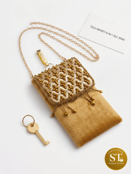 Royal Hearts Phone Sling (GOLDEN)