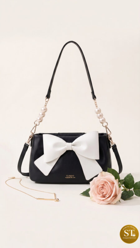 CLASSIC BOW BAG (BLACK) SLING BAG