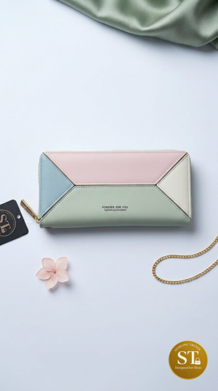 Crystal Fold WOMEN’S WALLET (CARDAMOM GREEN)