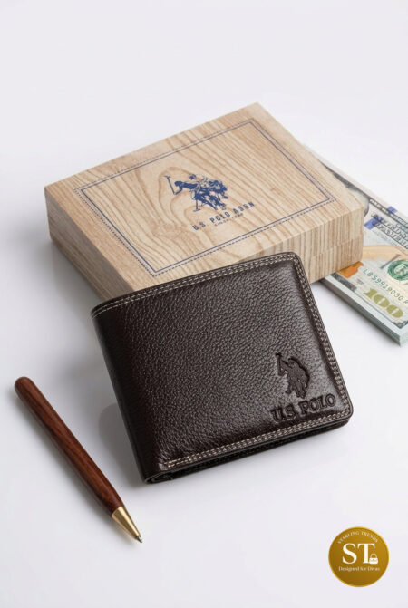 US POLO INSPIRED MEN’S WALLET (BROWN)