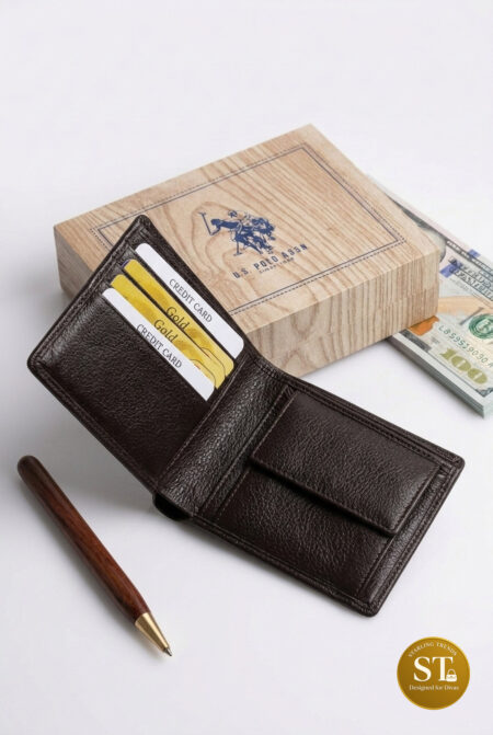 US POLO INSPIRED MEN’S WALLET (BROWN)