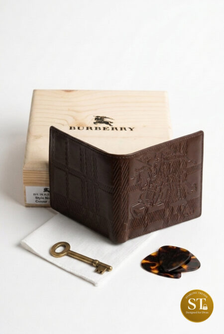 BURBERRY INSPIRED MEN’S WALLET (BROWN)