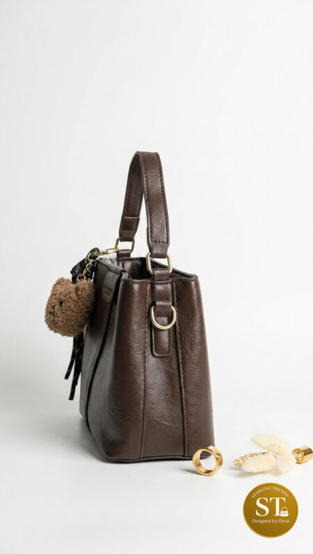 TEDDY LUXE HANDBAG (Brown)