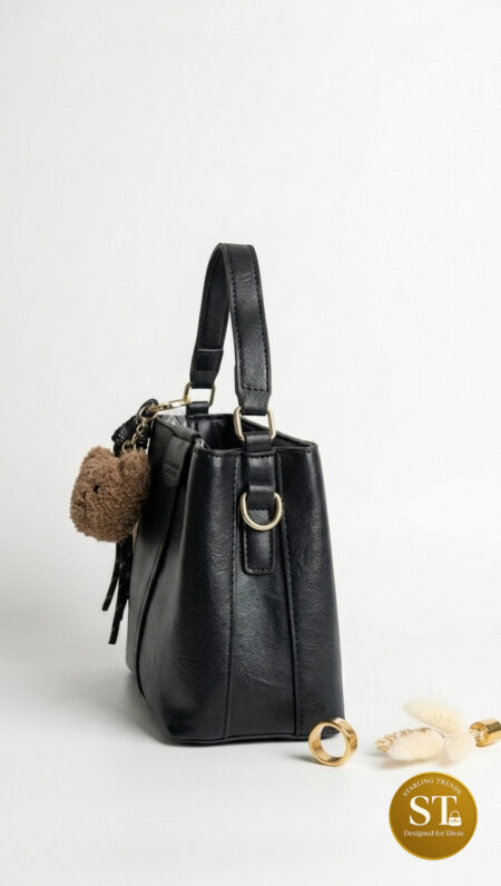 TEDDY LUXE HANDBAG (Black)