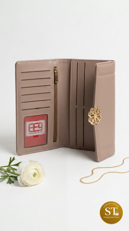 ROSE LUXE WOMEN’S WALLET (PEACH)