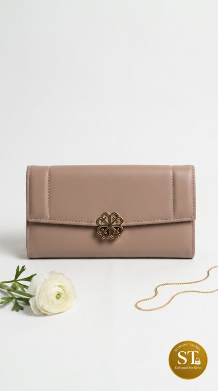 ROSE LUXE WOMEN’S WALLET (PEACH)