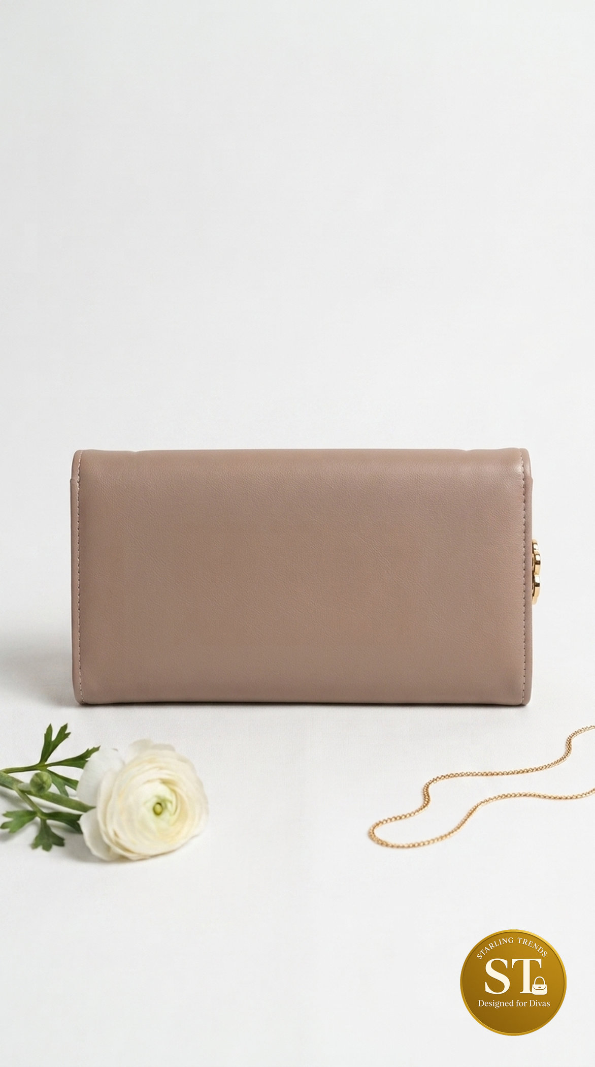 ROSE LUXE WOMEN'S WALLET (PEACH) - Image 3