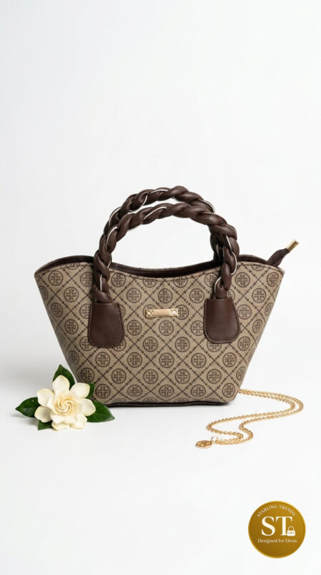 Trapezia handbag (chocolate)