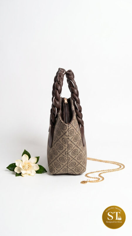 Trapezia handbag (chocolate)