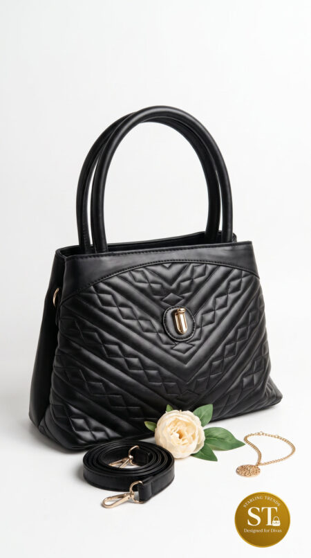 AURORA BLACK HANDBAG