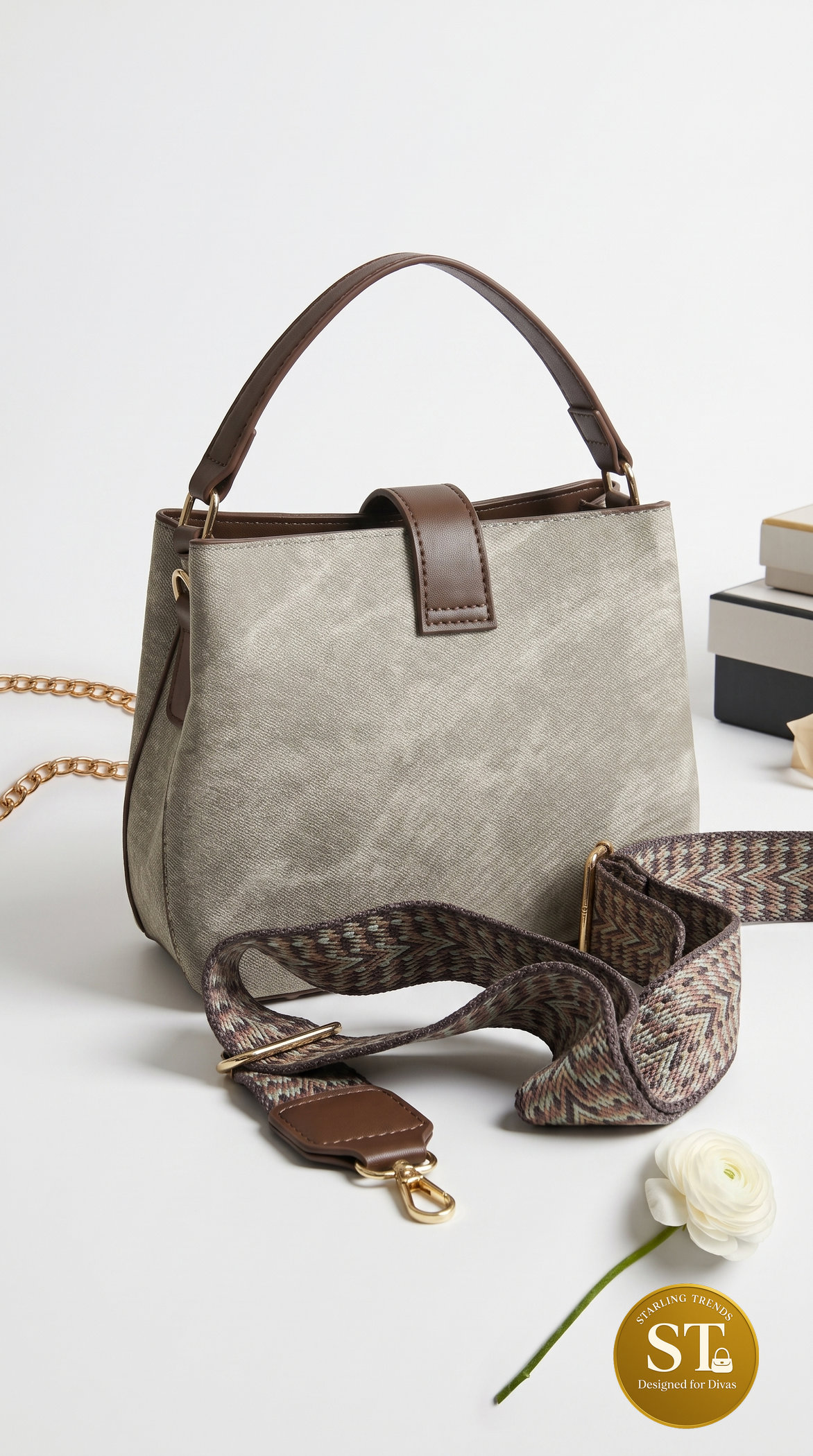 BUNNY CHARM SATCHELHANDBAG (PISTACHIO GREEN) - Image 3