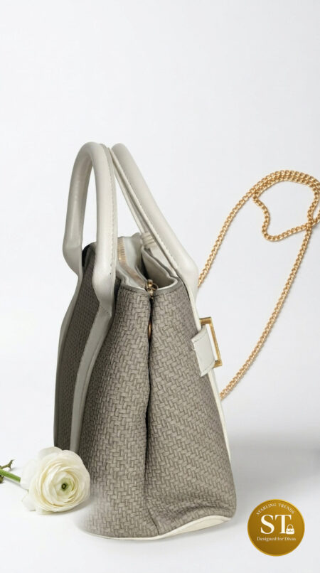Maison Heart Handbag (White)