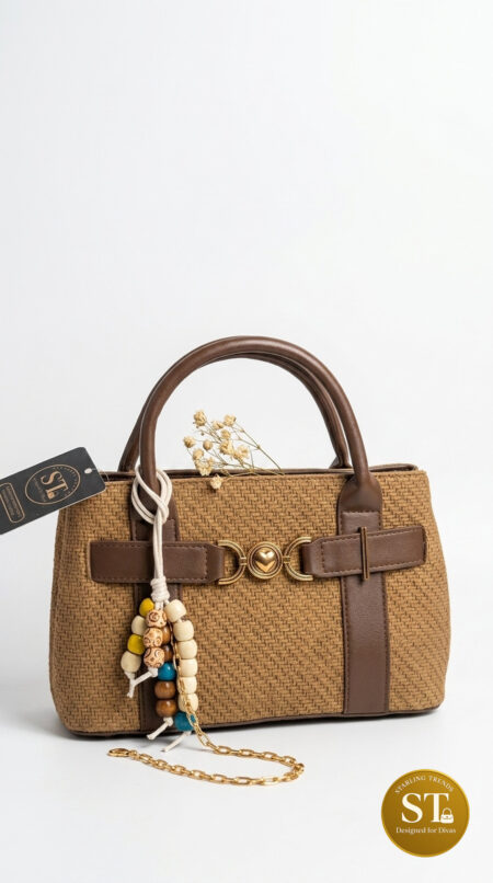 Maison Heart Handbag (Creme)