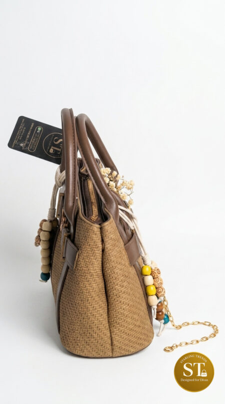 Maison Heart Handbag (Creme)