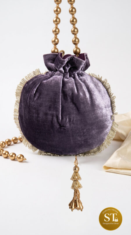 EMPRESS BLOOM POTLI (PURPLE)