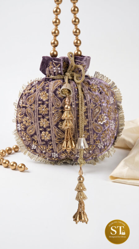 EMPRESS BLOOM POTLI (PURPLE)