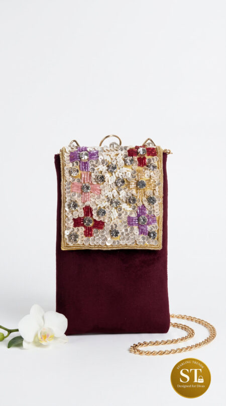 PREM KAHANI PHONE SLING MAROON