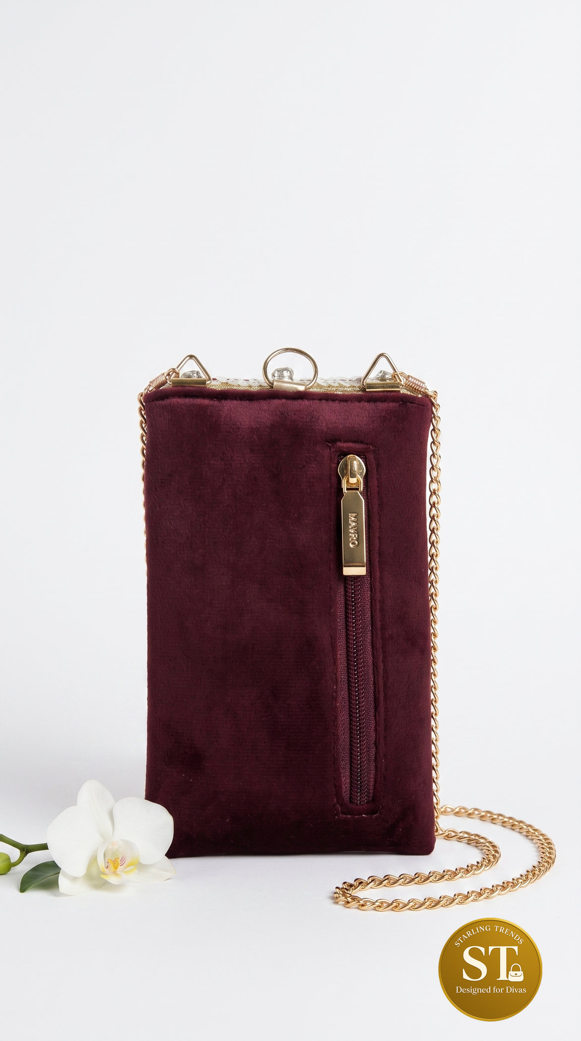 PREM KAHANI PHONE SLING MAROON - Image 2