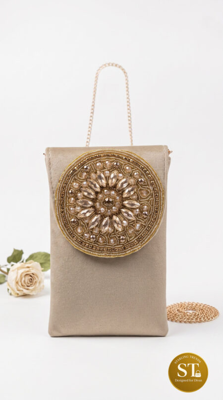 PREM PAKSHI PHONE SLING BEIGE