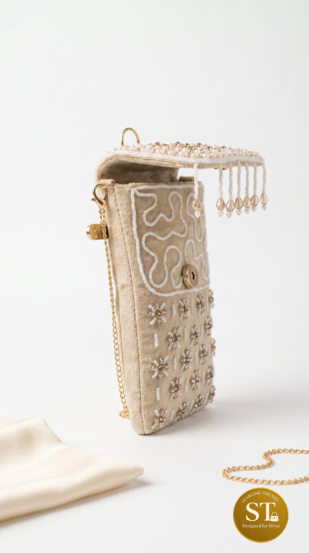 RATAN PHONE SLING BEIGE