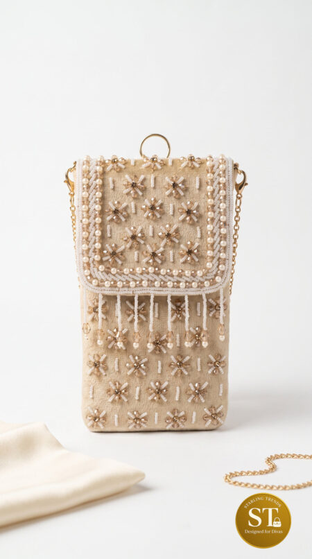 RATAN PHONE SLING BEIGE
