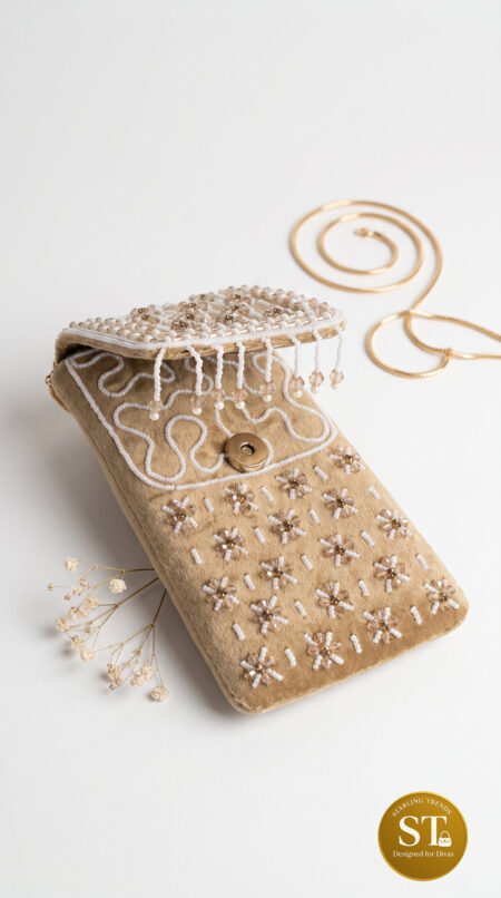 RATAN PHONE SLING TAN