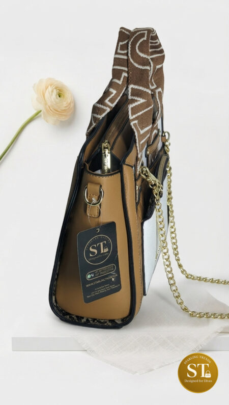 Camel Pearl Handbag